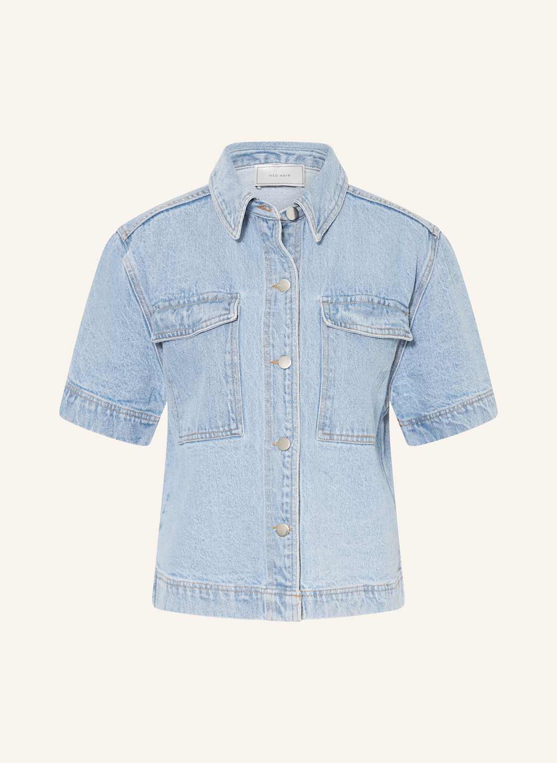 Neo Noir Jeansbluse Tiki blau von NEO NOIR