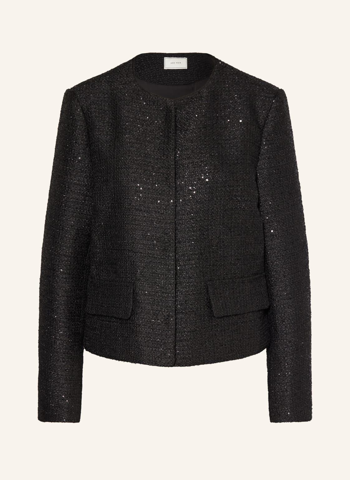 Neo Noir Kastenjacke Helina Mit Pailletten schwarz Neo Noir Kastenjacke Helina Mit Pailletten schwarz von NEO NOIR