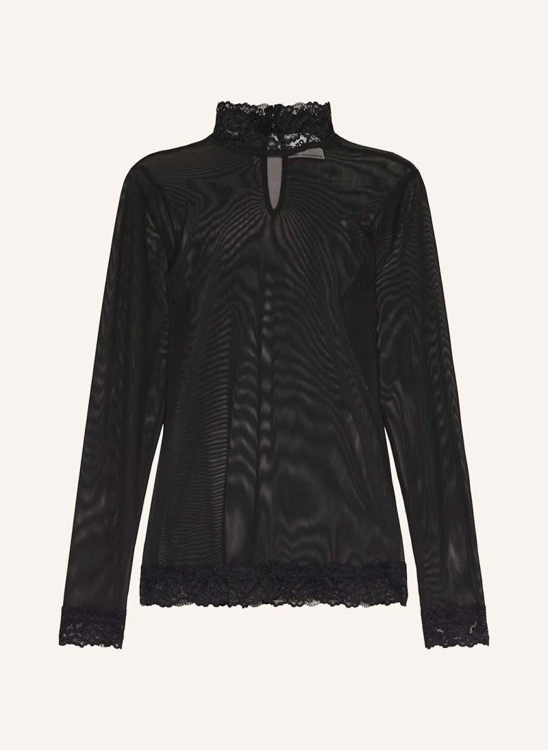 Neo Noir Longsleeve Liza Aus Mesh schwarz von NEO NOIR