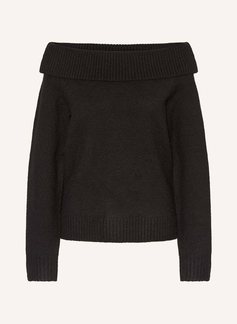 Neo Noir Off-Shoulder-Pullover Jane schwarz von NEO NOIR