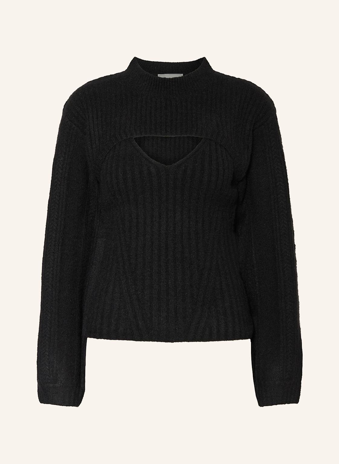 Neo Noir Pullover Mit Cut-Out schwarz von NEO NOIR