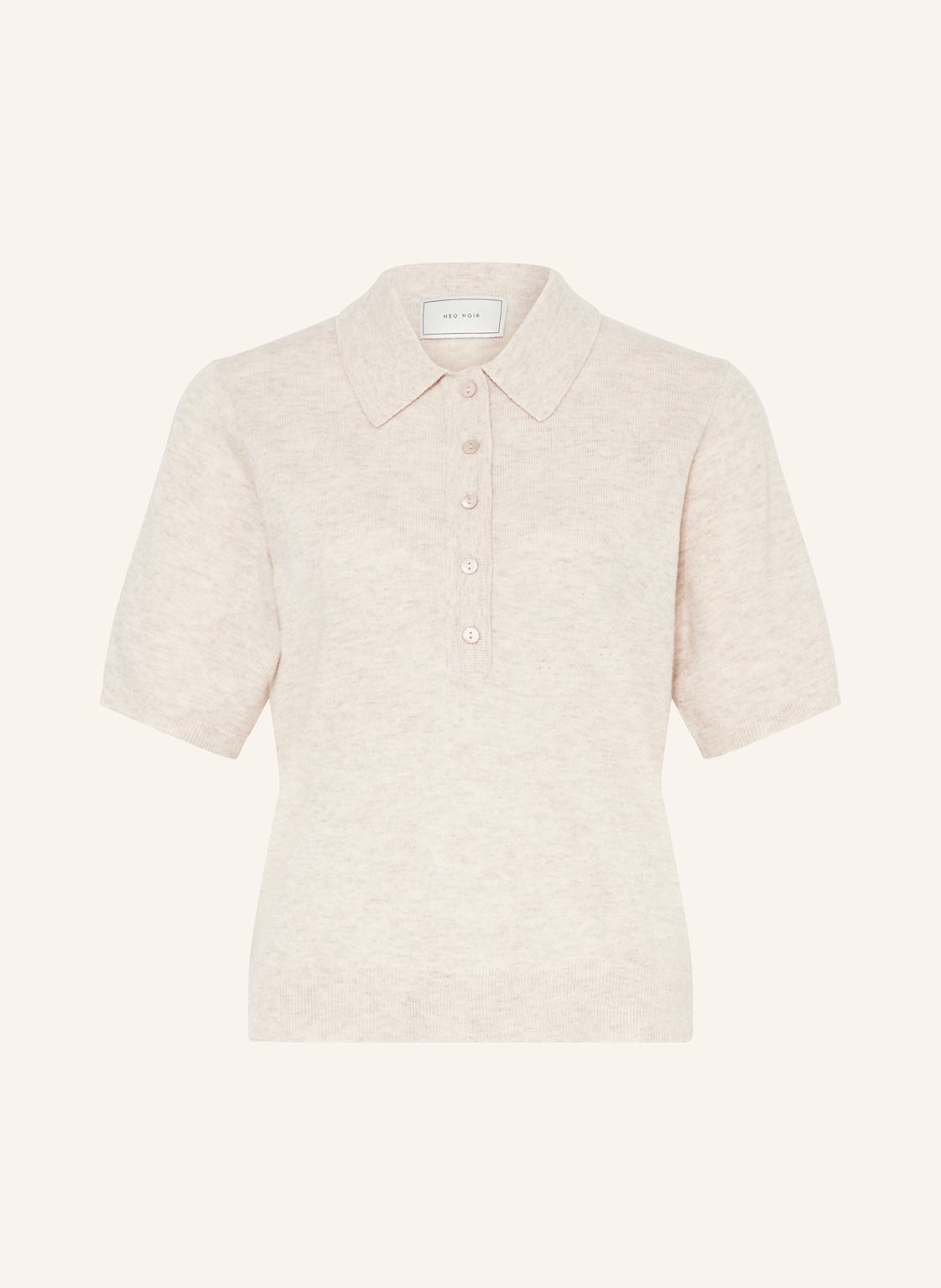 Neo Noir Strick-Poloshirt Gracie beige von NEO NOIR