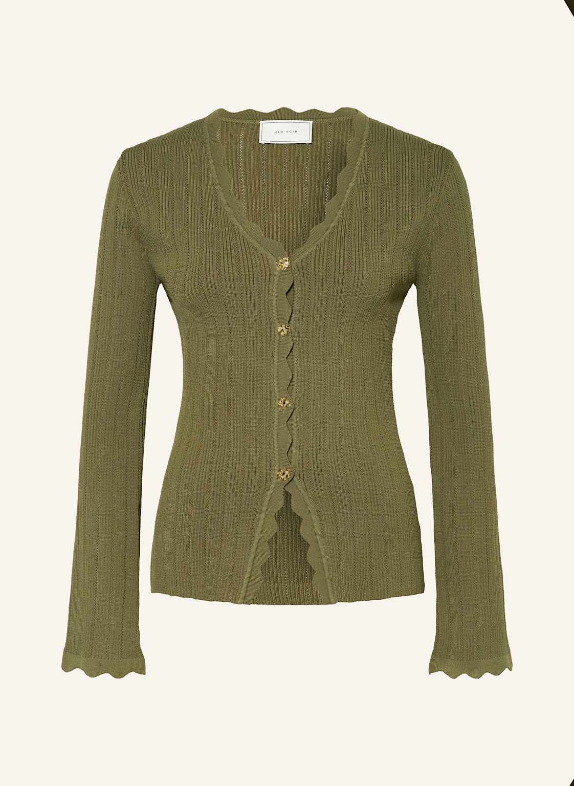 Neo Noir Strickjacke Clara gruen Neo Noir Strickjacke Clara gruen von NEO NOIR