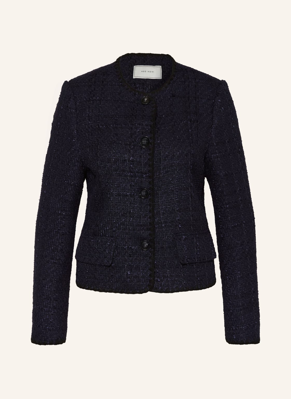 Neo Noir Tweed-Jacke Helina blau von NEO NOIR