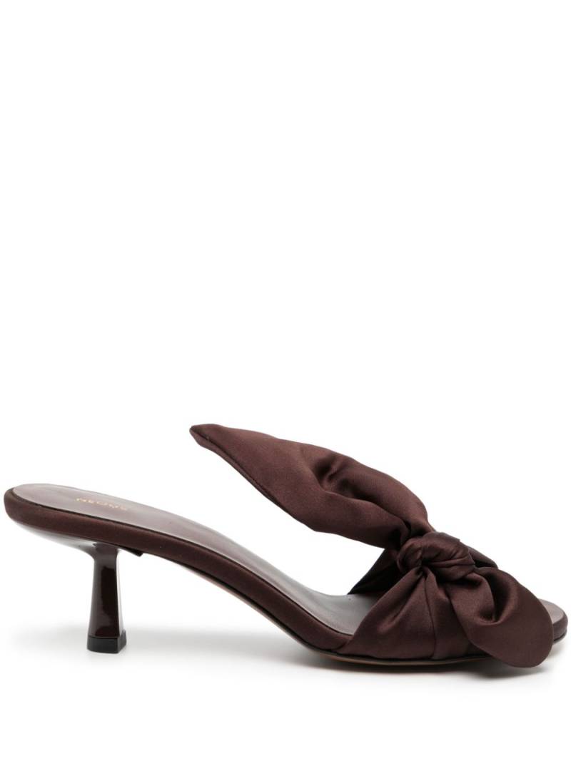 NEOUS Diana 60mm knot mules - Brown von NEOUS