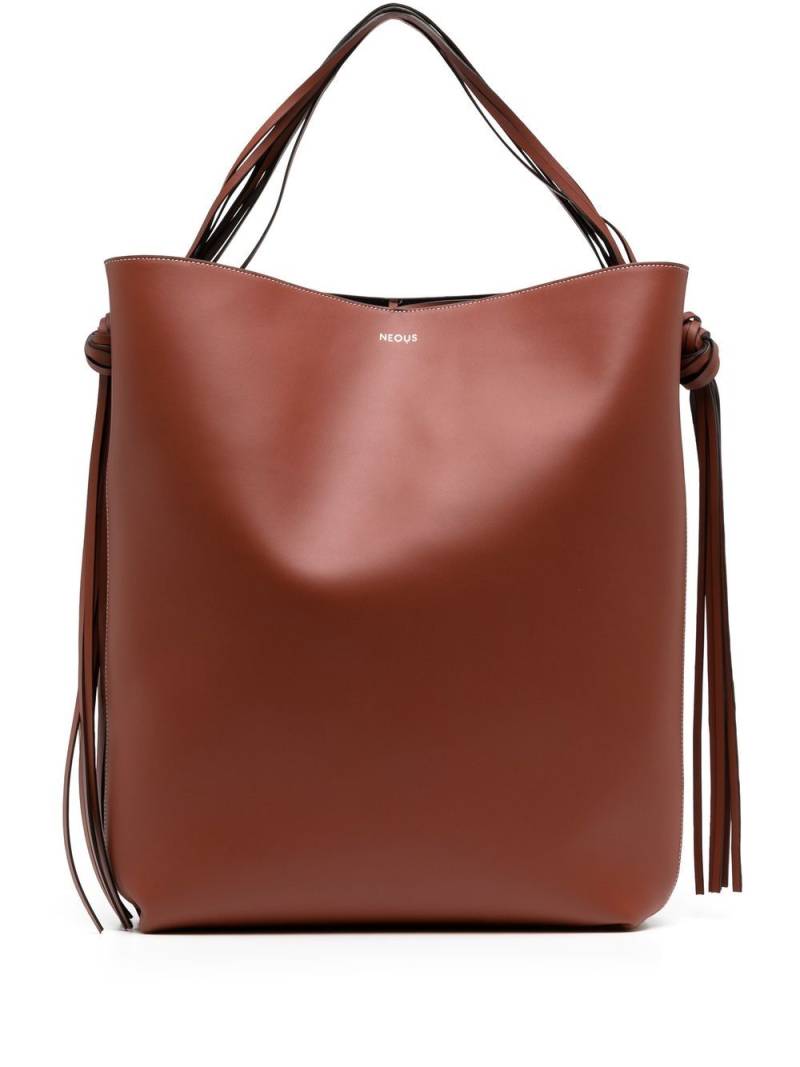 NEOUS Saturn leather tote bag - Brown von NEOUS