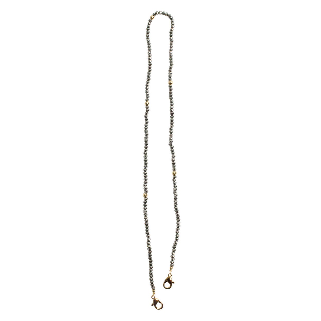 NEQI - Face Mask Chain Grey Pearls von NEQI