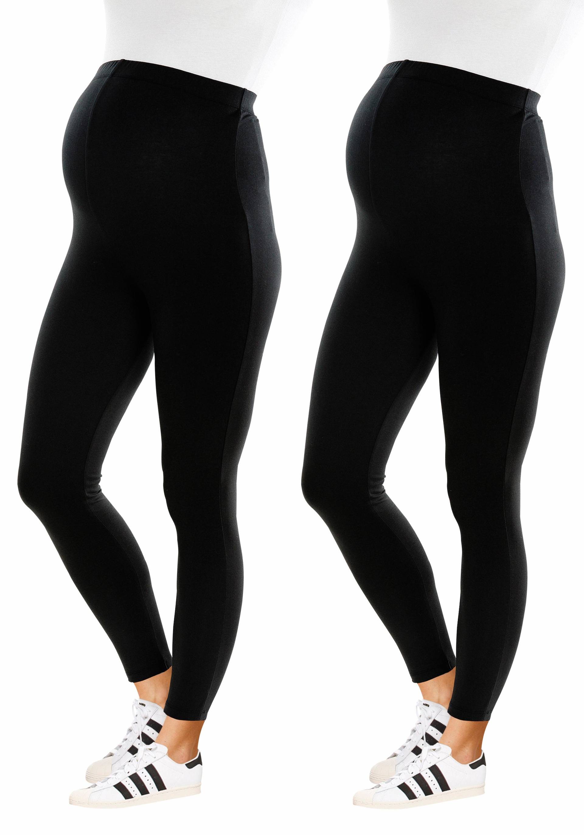 Neun Monate Umstandsleggings », 2er Pack Hosen für Schwangerschaft und Stillzeit«, (Packung, 2 tlg.), lange Form von Neun Monate