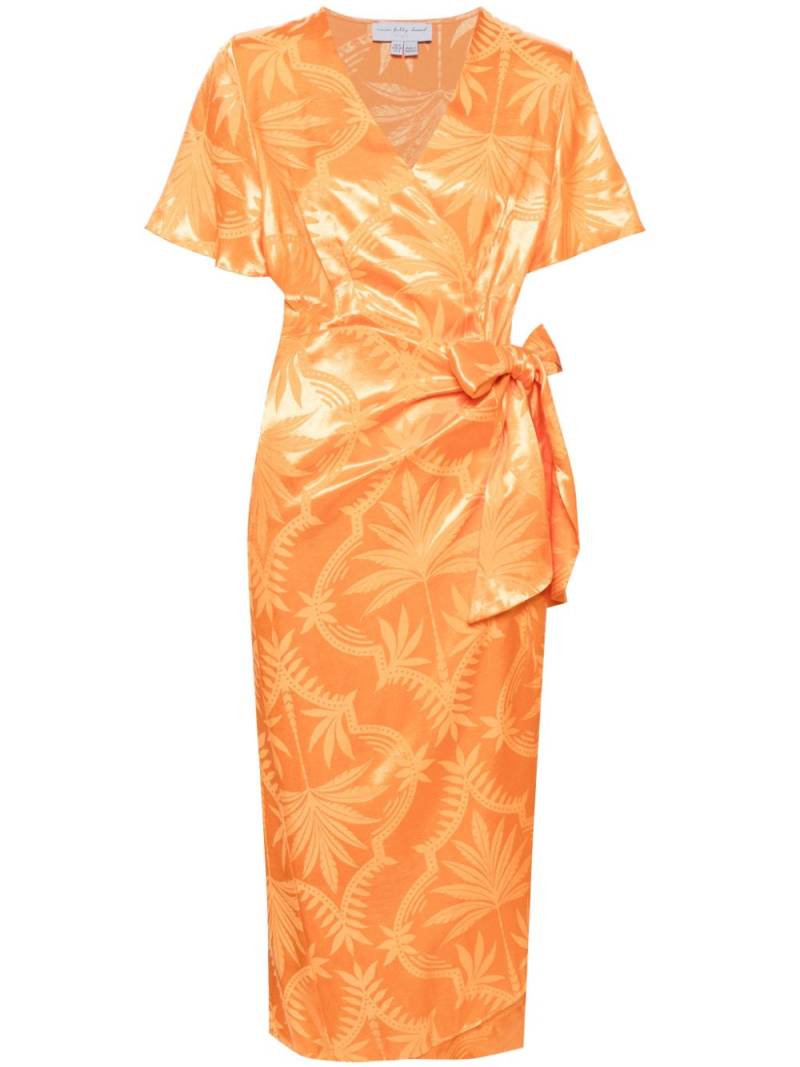 NEVER FULLY DRESSED Vienna palm print dress - Orange von NEVER FULLY DRESSED