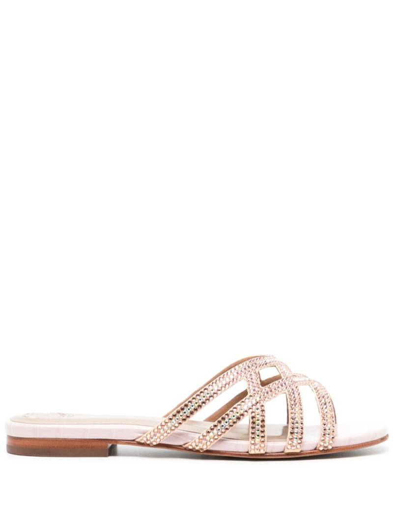 NICOLI Zuri crystal-embellished sandals - Pink von NICOLI