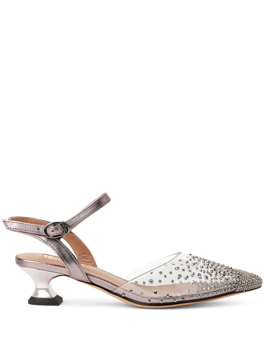 NICOLI rhinestone-embellished pointed-toe sandals - Pink von NICOLI