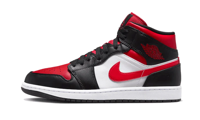 Air Jordan 1 Mid Alternate Bred Toe (gs) Damen Schwarz / Rot 36.5 von NIKE