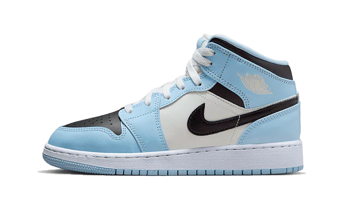 Air Jordan 1 Mid Ice Blue Damen Gletscherblau 37.5 von NIKE