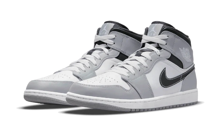 Air Jordan 1 Mid Light Smoke Grey Anthracite Damen Anthrazit 41 von NIKE