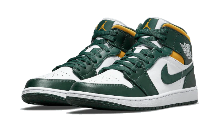 Air Jordan 1 Mid Sonics Damen Dunkelgrün 41 von NIKE