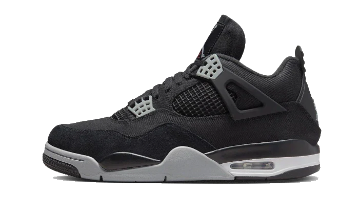 Air Jordan 4 Black Canvas (gs) Damen Schwarz 36 von NIKE