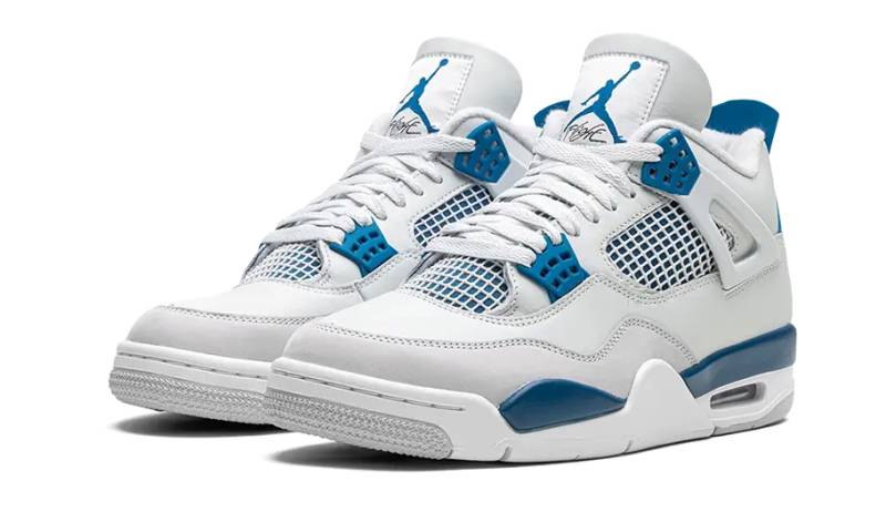 Air Jordan 4 Retro Military Blue (2024) Herren Weiss 40.5 von NIKE