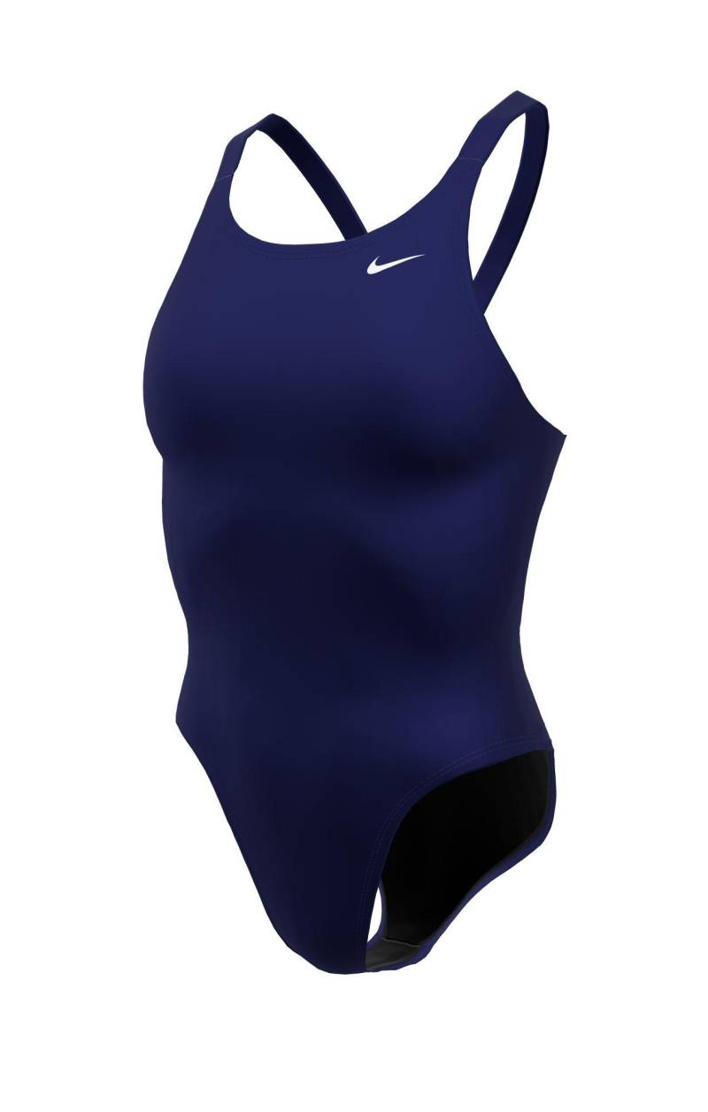 Nike Hydrastrong Solid Fastback One Piece Damen Blau 26 von NIKE