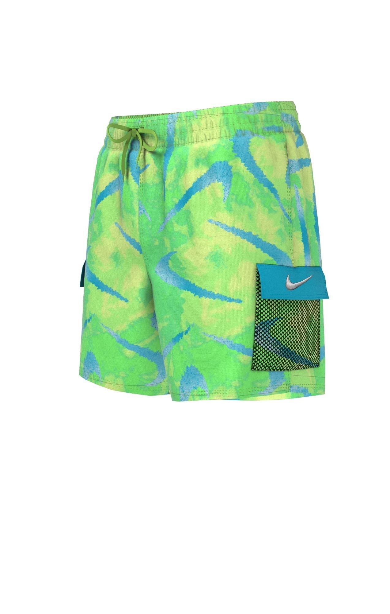 Nike Tie Dye Swoosh 4" Volley Short Jungen Grün 158 von NIKE