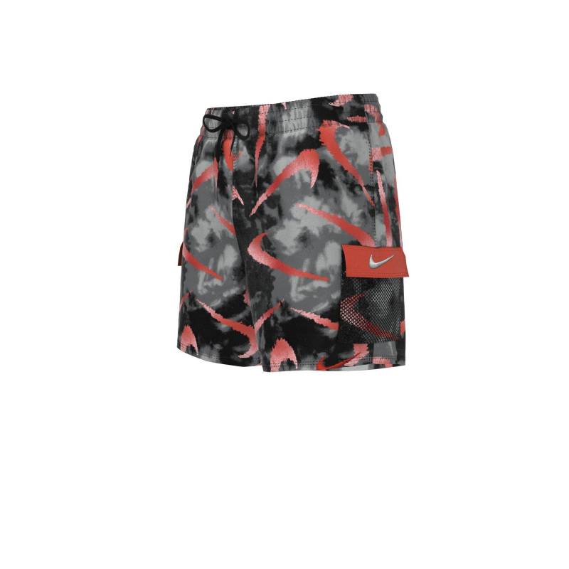 Nike Tie Dye Swoosh 4" Volley Short Jungen Schwarz 158 von NIKE