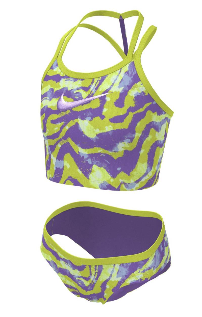 Nike Watercolor T-crossback Midkini Mädchen Multicolor 146 von NIKE