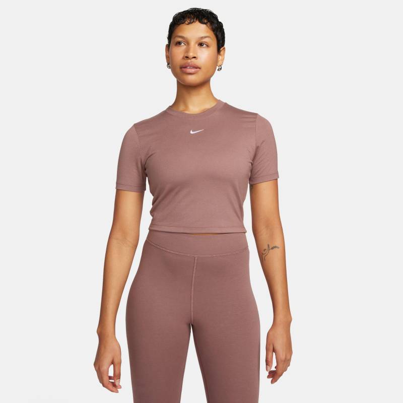 Cropped Top Damen Lila XL von NIKE