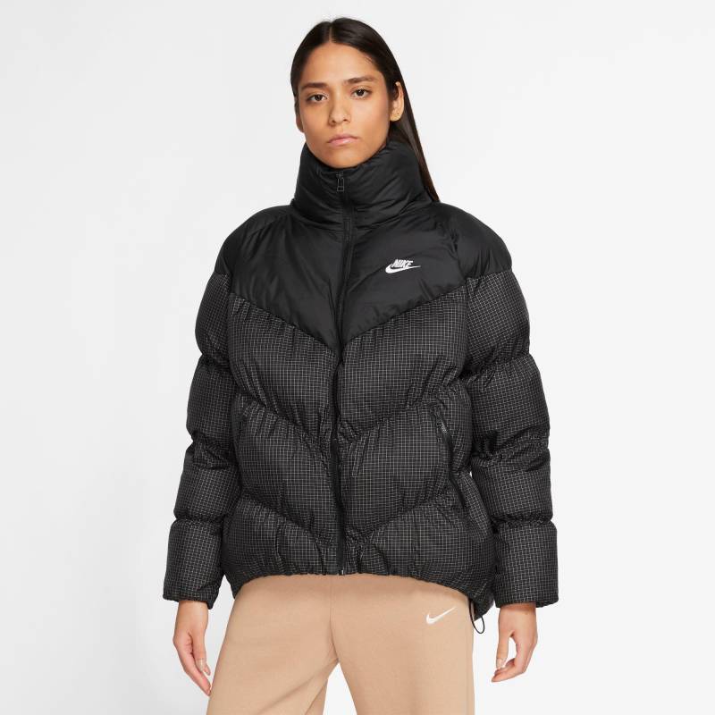 Jacke, Wattiert Ohne Kapuze Damen Black L von NIKE