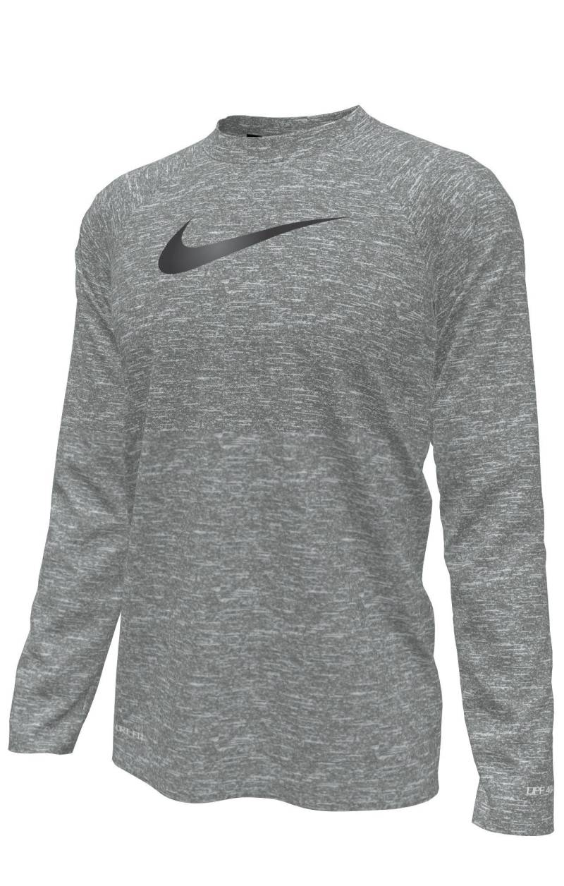 Nike Heather Long Sleeve Hydroguard Unisex Grau 116/122 von NIKE