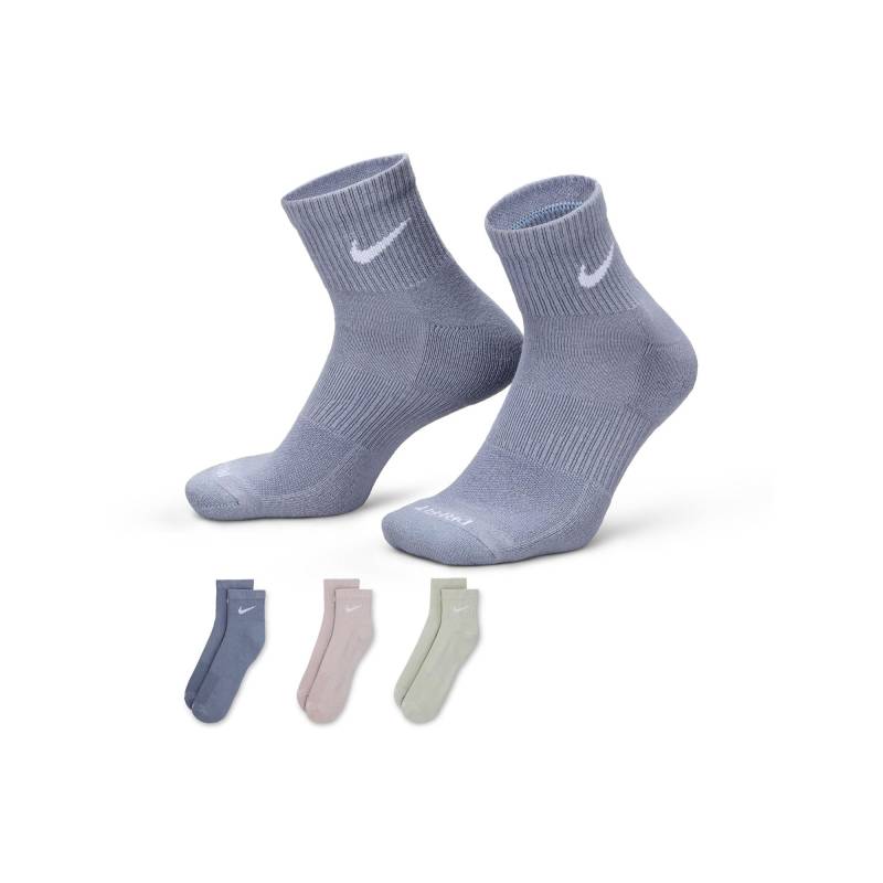 Knöchellange Socken Herren Grau L von NIKE