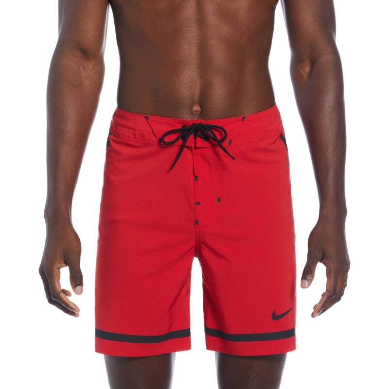 Lange Badeshorts Herren Rot M von NIKE