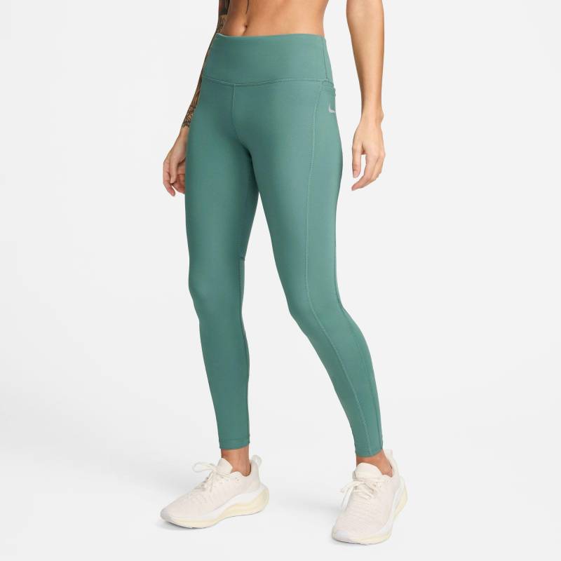 Lange Sport Tights Damen Dunkelgrün M von NIKE