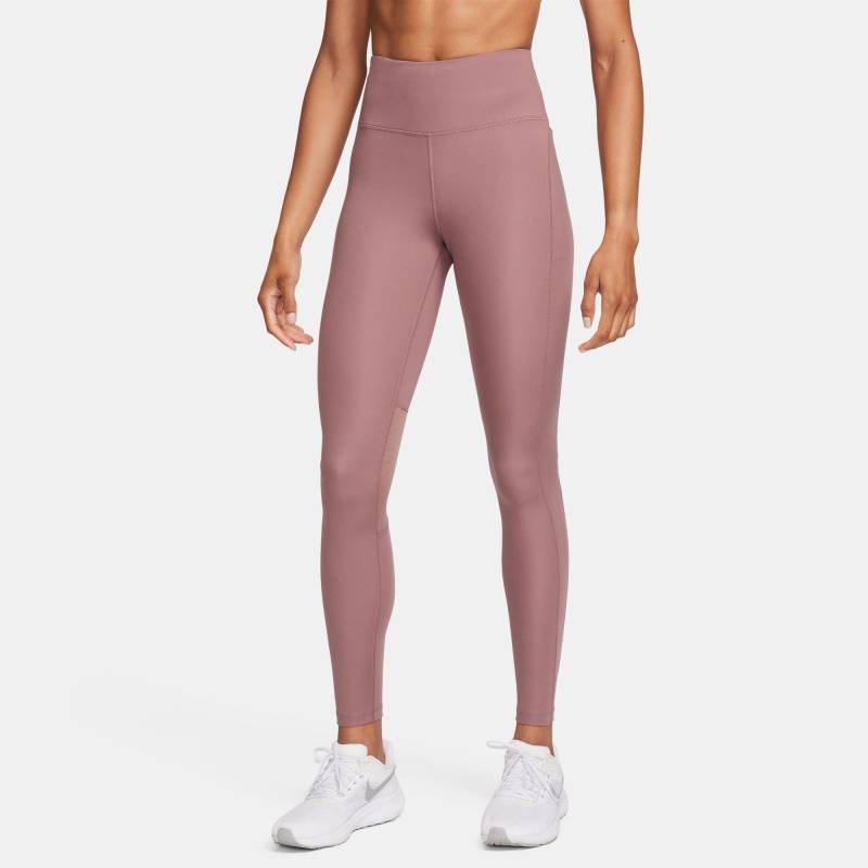 Lange Sport Tights Damen Hellbraun L von NIKE