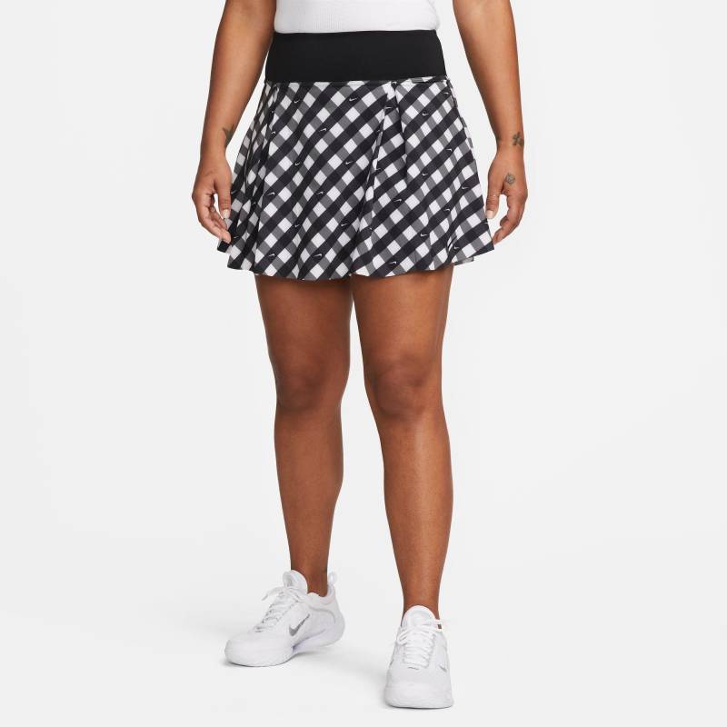 Tennisrock Damen Schwarz-Bunt L von NIKE