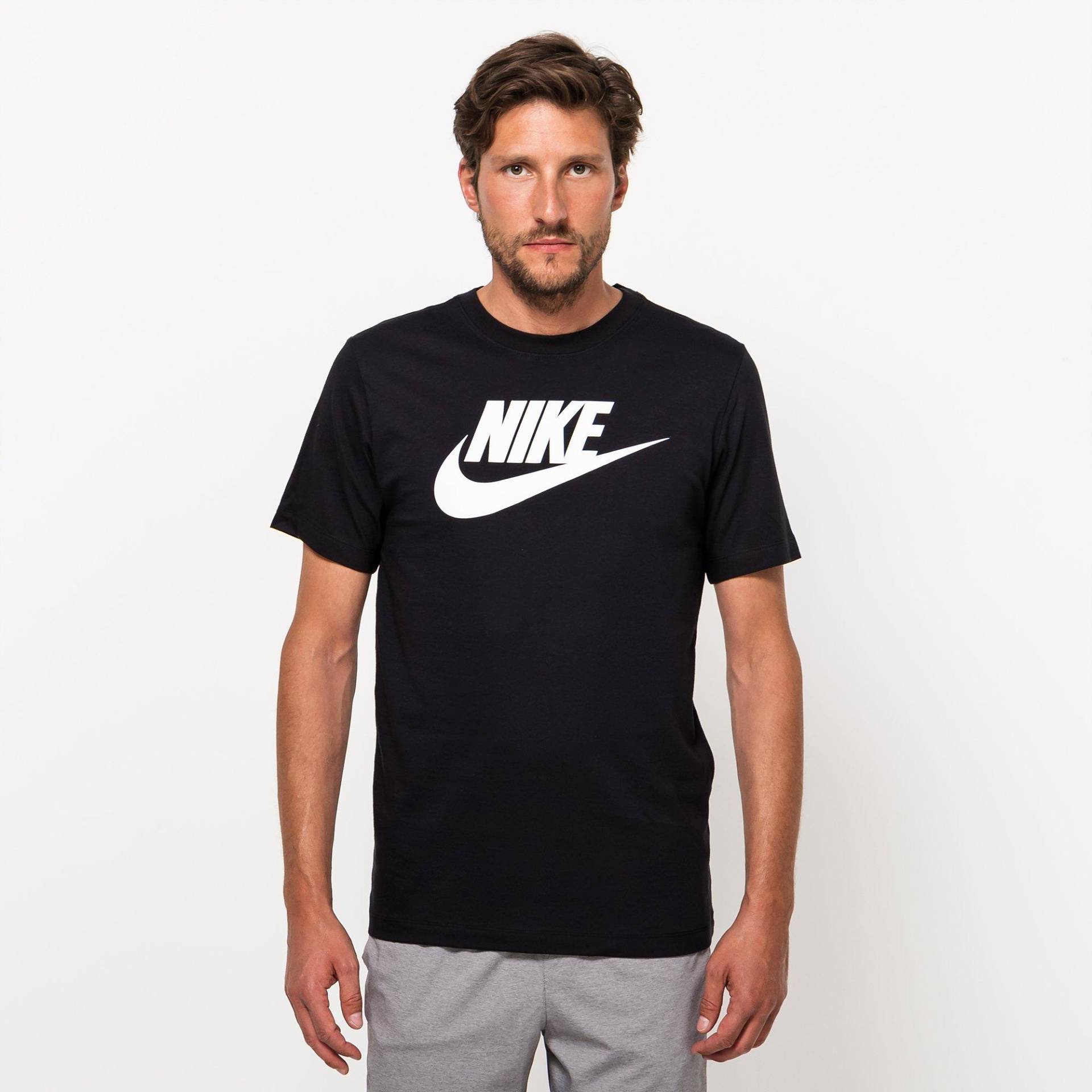 T-shirt, Rundhals, Kurzarm Herren Black L von NIKE