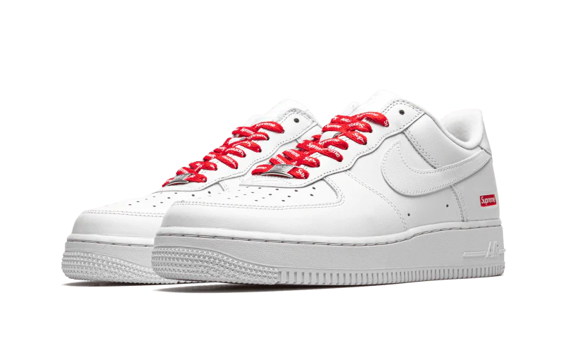 Air Force 1 Low White Supreme Damen Schneeweiss 42 von NIKE