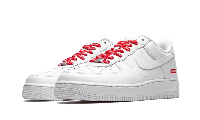 Air Force 1 Low White Supreme Damen Schneeweiss 42 von NIKE