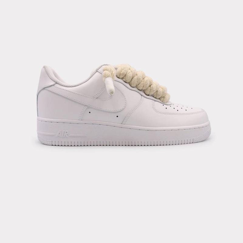 Nike Air Force 1 White - Rope Lace Beige Herren Weiss 36.5 von NIKE