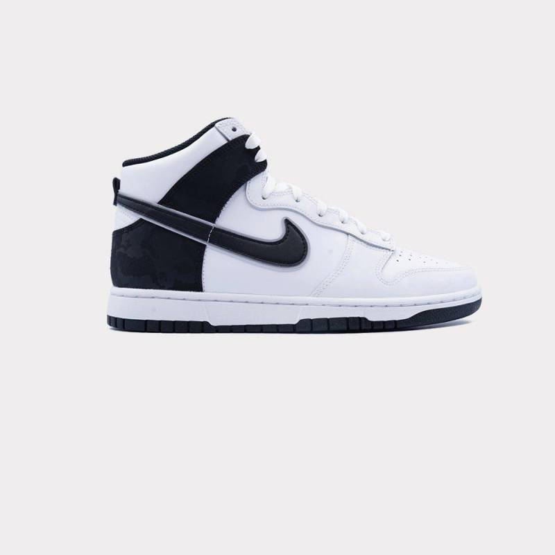 Nike Dunk High - White Black Camo Herren Weiss 42.5 von NIKE