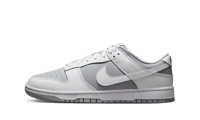 Dunk Low Retro White Grey Herren Platin grau 40 von NIKE