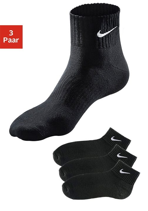 Nike Kurzsocken, (3 Paar), mit weichem Frottee von Nike