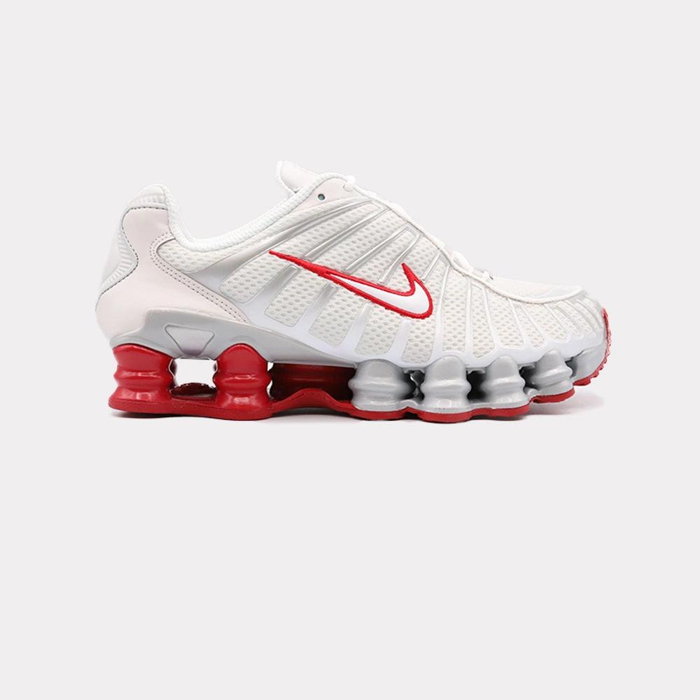 Nike Shox Tl - White Red Damen Rot 42 von NIKE