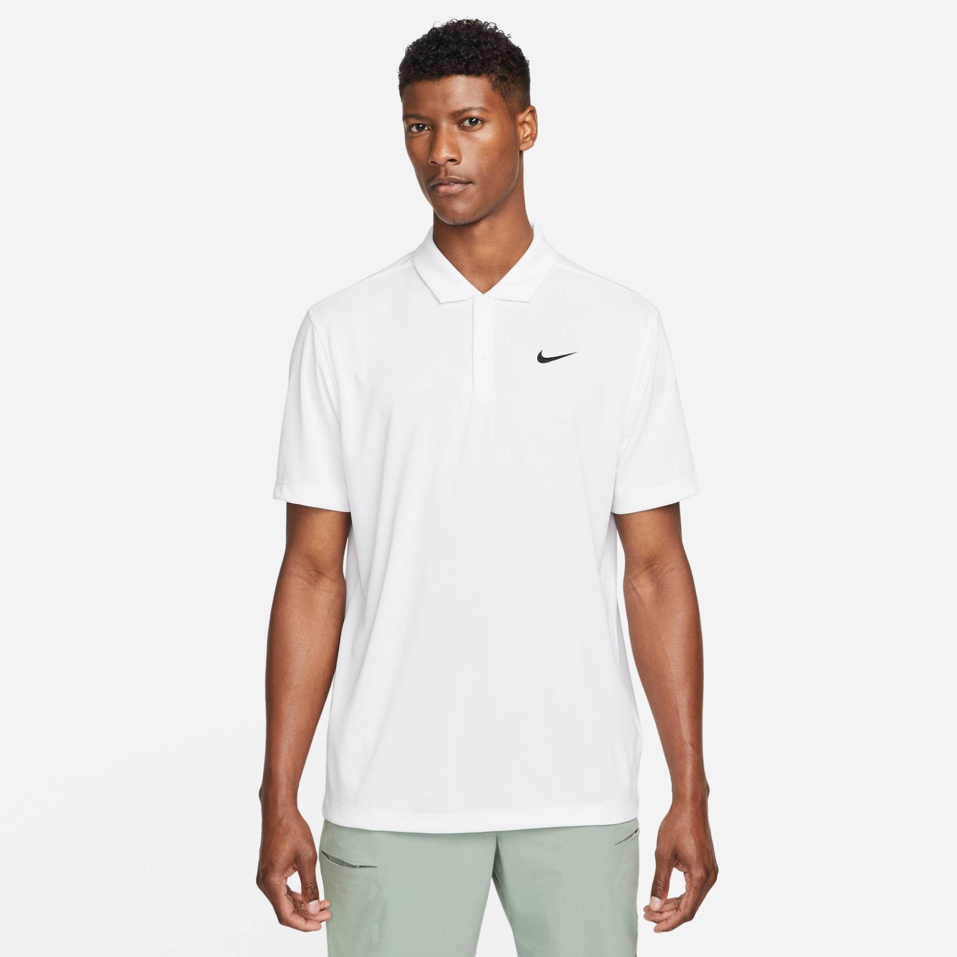 Poloshirt, Kurzarm Herren Weiss L von NIKE