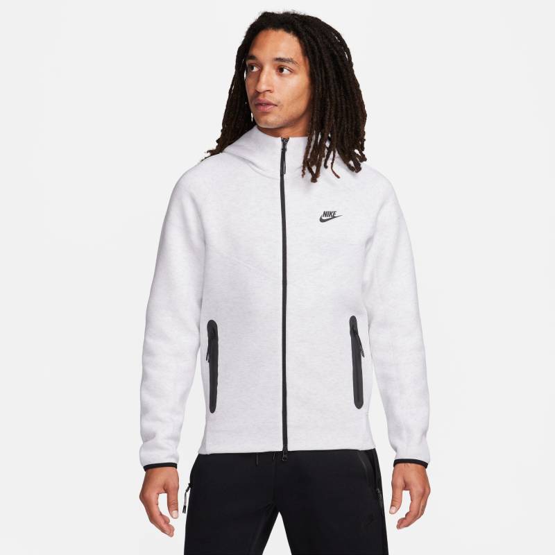 Sweatjacke Mit Kapuze Herren Weiss  L von NIKE