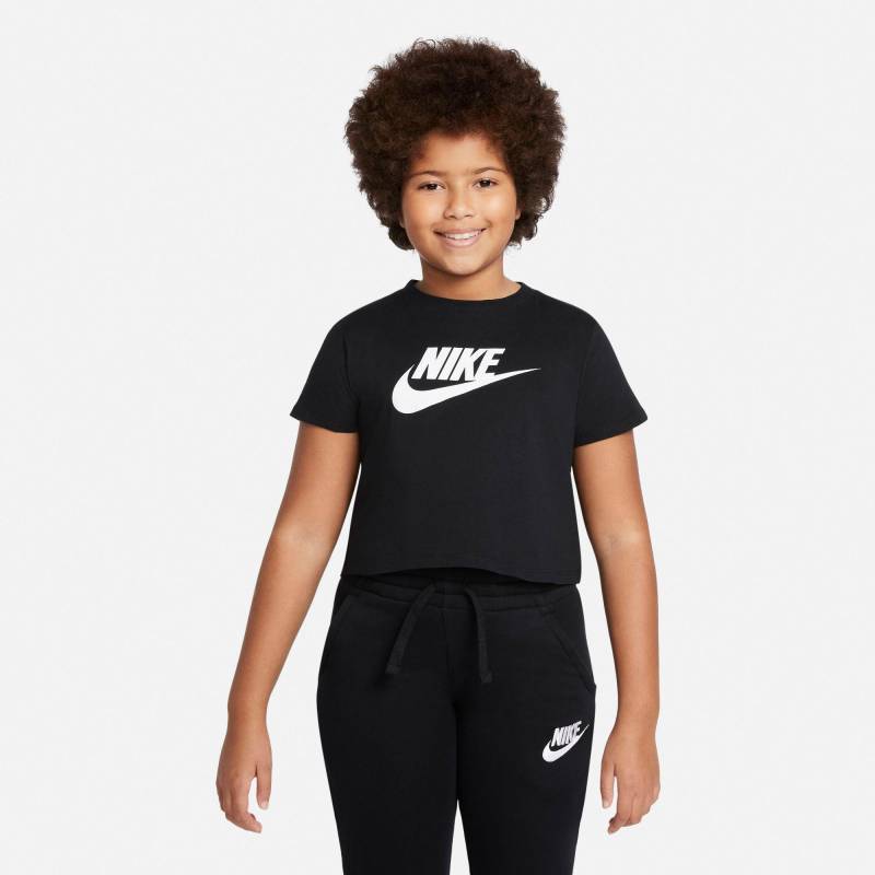 T-shirt, Kurzarm Mädchen Schwarz Bedruckt S von NIKE