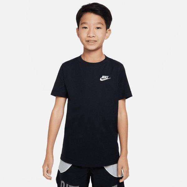 T-shirt, Kurzarm Jungen Schwarz/Weiss L von NIKE