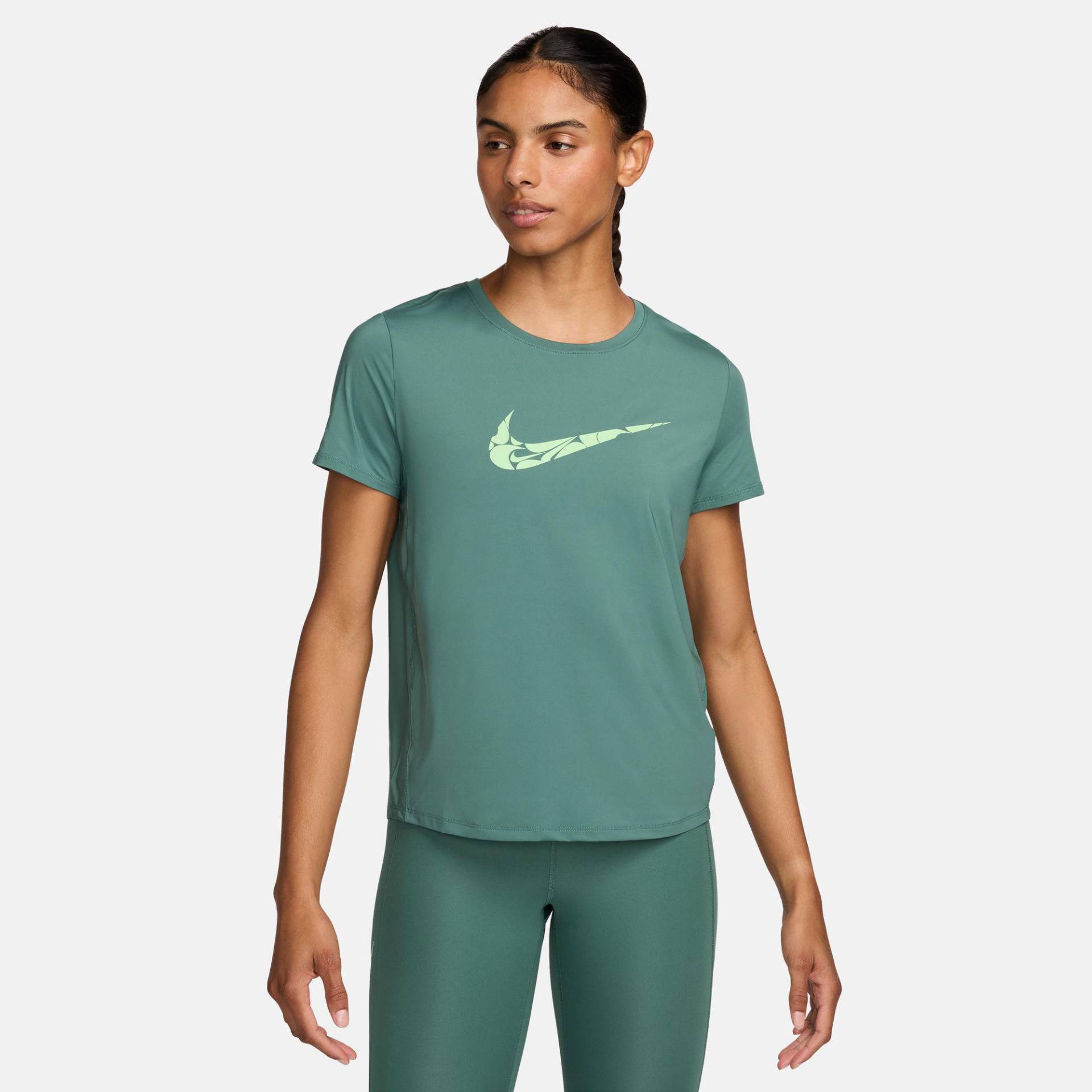 T-shirt, Rundhals, Kurzarm Damen Dunkelgrün L von NIKE