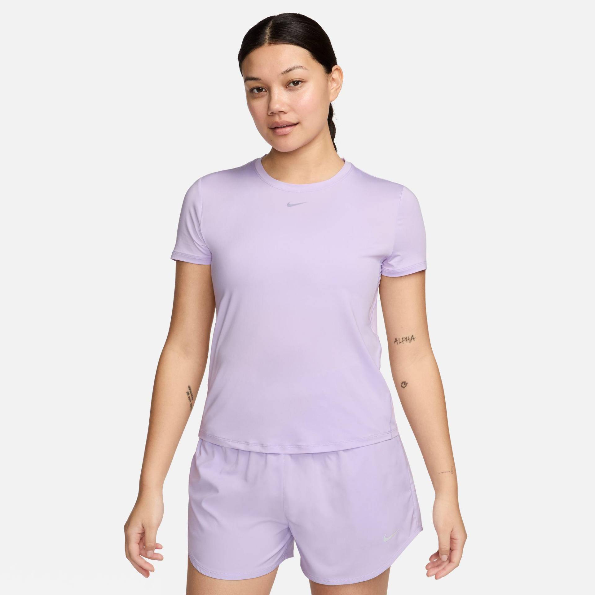 T-shirt, Rundhals, Kurzarm Damen Violett XL von NIKE