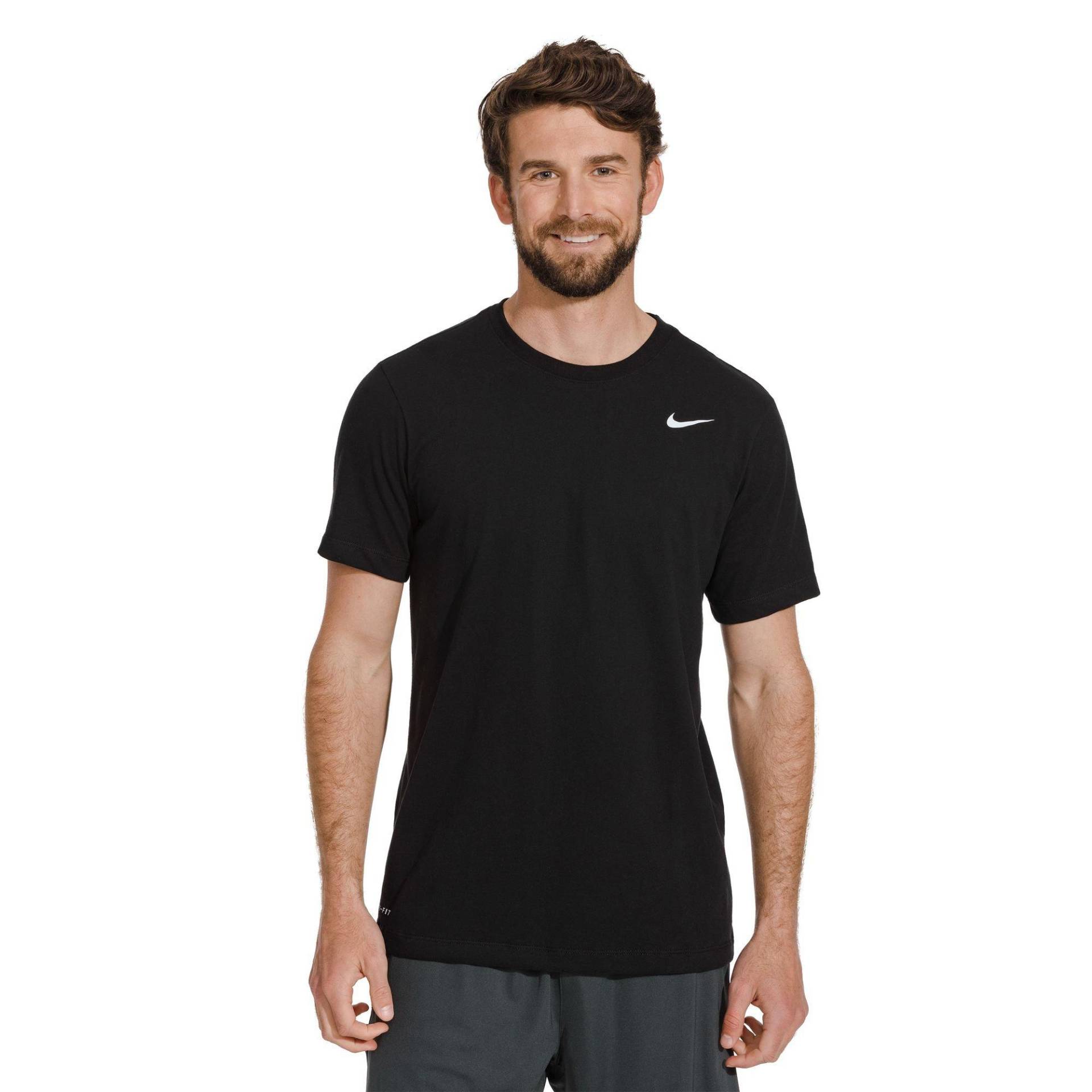 T-shirt, Rundhals, Kurzarm Herren Black S von NIKE