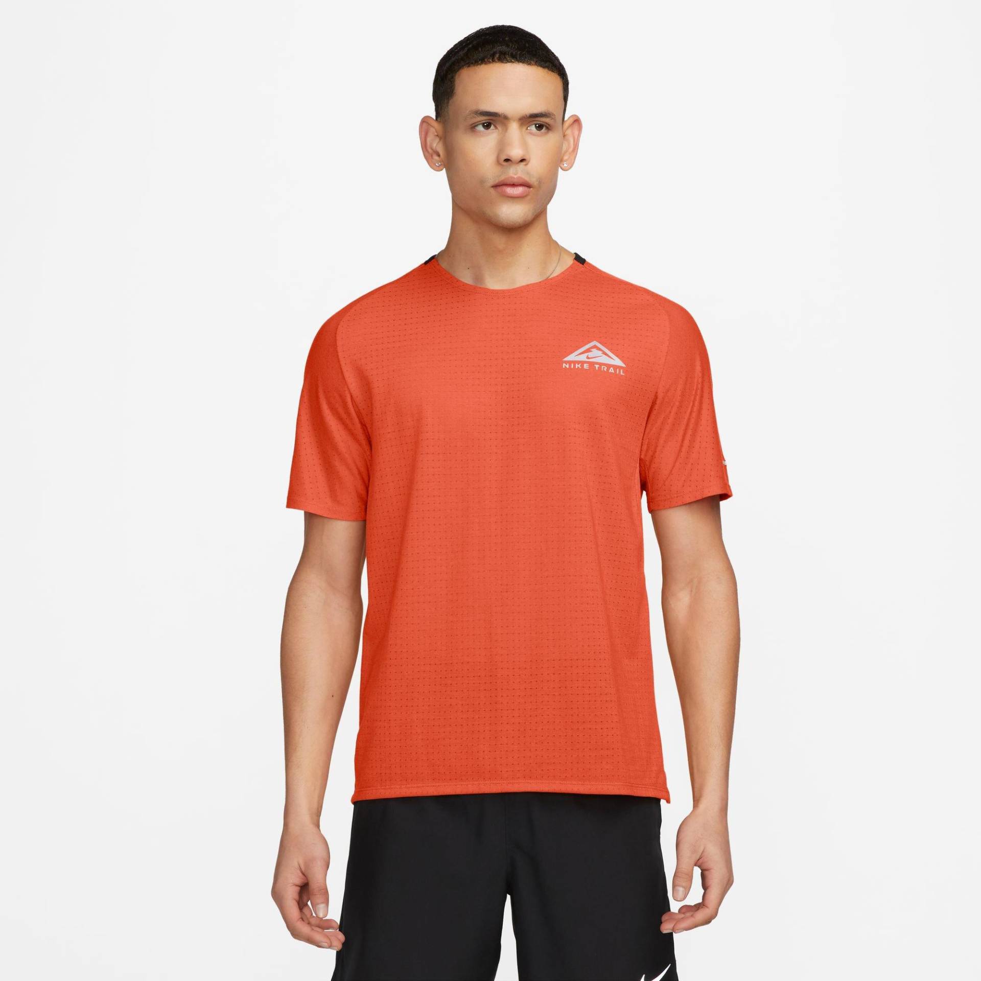 T-shirt, Rundhals, Kurzarm Herren Orange L von NIKE