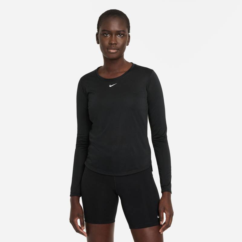 T-shirt, Rundhals, Langarm Damen Black M von NIKE